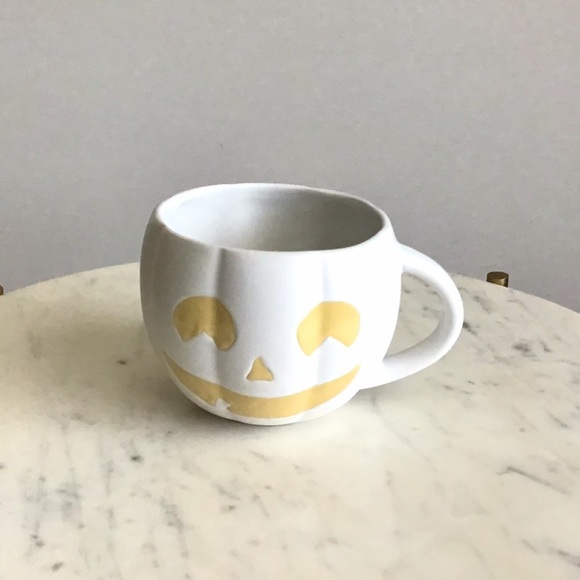 Pottery Barn Jack-O’-Lantern Mug Handpainted Stoneware Pumpkin NEW - Picture 6 of 10